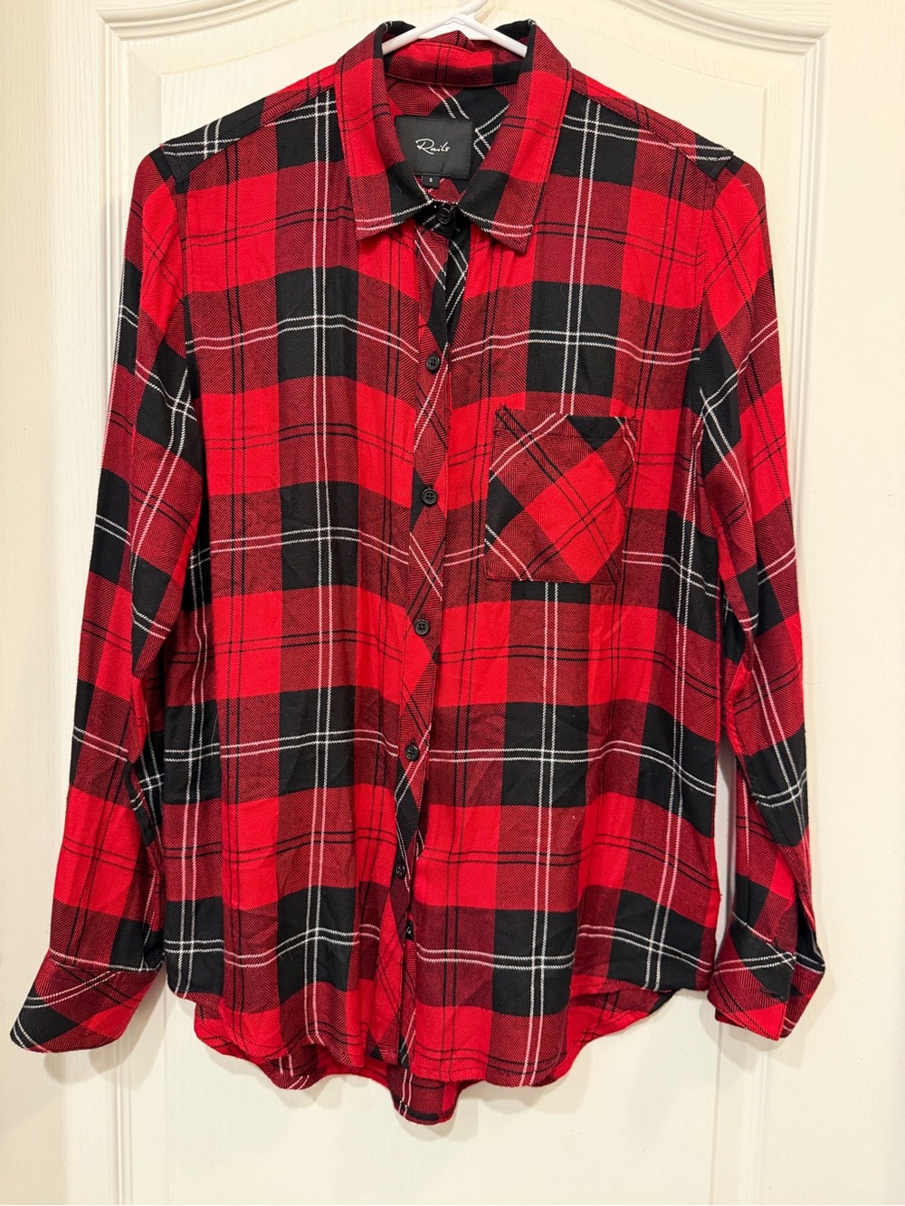Rails Red & Black Plaid Button-Down Shirt - Rails